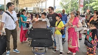 Salman Khan And Family Leaves For Arpita Khans Wedding [upl. by Elolcin]