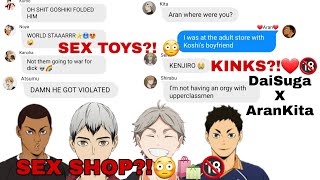 SX SHOP🛍🔞  Daisuga x AranKita Haikyuu Texts [upl. by Dennet]