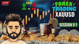 Live XAUUSD Gold and Currency Pairs Forex Trading Free Signals  Session  1  Quick Pips Collective [upl. by Ainez]