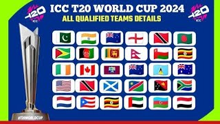 ICC T20 World Cup 2024 ALL Qualified Teams Groups Details  T20 World Cup 2024 [upl. by Onra]