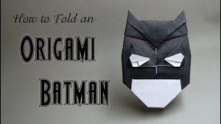 ORIGAMI BATMAN TUTORIAL DC COMICS  KYLE HARRINGTON [upl. by Cami614]