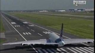 First flight of the Airbus A380 quotSuperjumboquot [upl. by Cheffetz742]