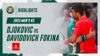 Djokovic vs Davidovich Fokina Round 3 Highlights  RolandGarros 2023 [upl. by Riamu]