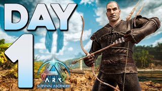 Starting Out Solo on ASA Small Tribes Day 1  ARK Survival Ascended PvP [upl. by Sixela]