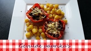 Gevulde paprikas  Recept  Koken met Marielle [upl. by Cacka95]