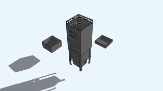 Rocket stove animation [upl. by Mochun]