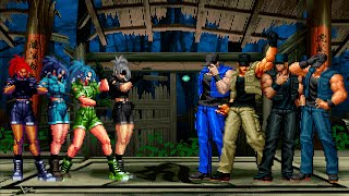 KOF Mugen Leona Heidern Team vs Clark Steel Team [upl. by Elana10]