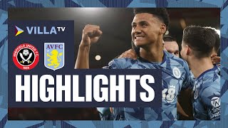 MATCH HIGHLIGHTS  Sheffield United 05 Aston Villa [upl. by Lleynod]