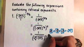 Evaluating Rational Exponents [upl. by Nordna369]