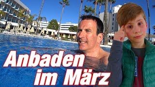 Vlog 091 Anbaden auf Mallorca im März Hipotel Cala Millor Park [upl. by Wolfram]