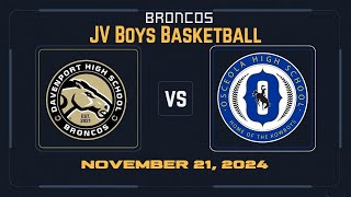 JV Bonus Coverage Davenport Broncos vs Osceola Kowboys [upl. by Atwahs]