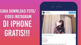 Cara Download Video Instagram Di Iphone [upl. by Buzz]