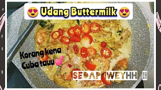 Rasepi Udang Buttermilk 🦐🧀  simple recipe [upl. by Kohler]