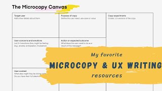 Getting Started with MICROCOPY amp UX WRITING [upl. by Yemar]