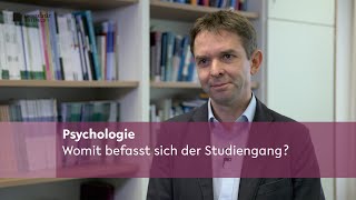 Psychologie Womit befasst sich der Studiengang [upl. by Eceinwahs]