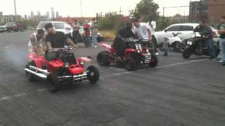 Banshee vs Banshee 4mil philly beach street drag racing [upl. by Adnuahsar]