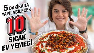 5 Dakikalık EN Güzel 10 Sıcak Ev Yemeği Tarifi  Kebap İskender Bezelye Kuru Fasulye amp Pilav [upl. by Sands225]