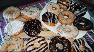 Doughnut with glaze recipe  easy doughnut recipe [upl. by Enaitsirk]