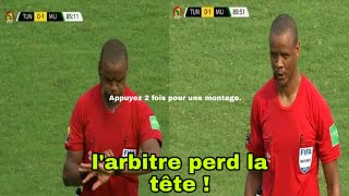 TunisieMali  larbitre siffle la fin du match à 2 reprises à la 85e puis à la 89e sans explication [upl. by Champ939]