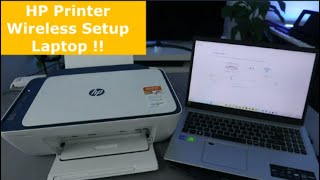 HP Printer Wireless Setup Laptop [upl. by Nosak]