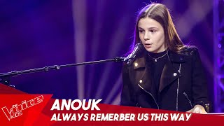 Anouk  Always remember us this way  Blind Auditions  The Voice Kids Belgique [upl. by Enelkcaj48]