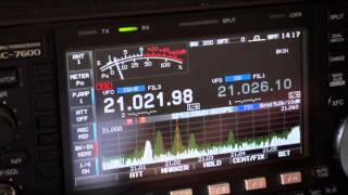 Icom IC7600 vs Yaesu FTdx3000 [upl. by Amliv22]