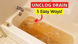 How to Unplug or clear a bathtub drain Easily [upl. by Onin]