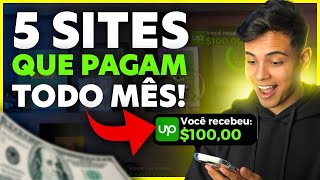 CONHEÃ‡A 5 SITES QUE PAGAM DE VERDADE ATÃ‰ 50 DOLARES POR DIA Dinheiro online [upl. by Goodhen]