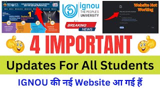 Breaking News IGNOU Website Not Working  IGNOU Exam Form Site Not Working  IGNOU New Website [upl. by Naves]