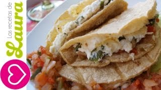 Como hacer TACOS DORADOS de requesón  Sin freír  Comida Saludable [upl. by Atterys]