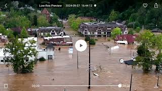 Asheville NC flooding from Helene [upl. by Ollecram615]