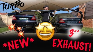 Building a NEW 3 Exhaust For The M104 TURBO SWAP Mercedes W203  How Will It SOUND [upl. by Leesa279]