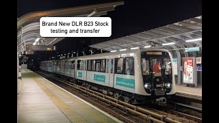 HD Brand New Docklands Light Railway CAF B23 Stock 201 on test 0203042023 [upl. by Even990]