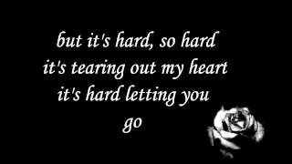 bon jovi  its hard letting you go  lyrics [upl. by Pietro]