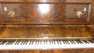 Sale Petite Antique 1912 C Bechstein Upright Piano Burr Walnut Cabinet Original Keys Tuned Serviced [upl. by Aivull]