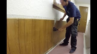 Tearing Out Some 1970s Wainscoting [upl. by December12]