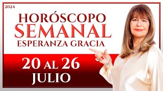 HORÓSCOPO DEL 20 AL 26 DE JULIO 2024  ESPERANZA GRACIA [upl. by Dannel]