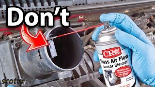 Never Do This When Cleaning Your Mass Air Flow Sensor [upl. by Neelon]