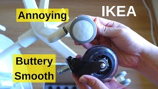 How to fix IKEA chair castor wheels autolocking without void warranty  Rollerblade Castors [upl. by Enoryt350]