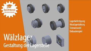 Wälzlager Gestaltung der Lagerstelle [upl. by Pappano]