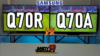 SAMSUNG Q70R vs Q70A Smart TVs 4K QLED  FALD vs LED Edge ¿Cuál sería una mejor opción [upl. by Nwavahs]