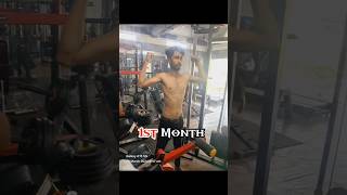 skinny to muscle building  body transformation skinny to muscle newshorts gymshorts motivation [upl. by Neelat838]