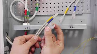 Terminating connections in telecommunication junction box [upl. by Bidget]