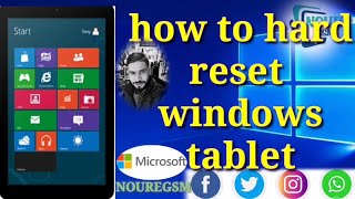 hard reset windows tablet forgot password [upl. by Feinleib239]