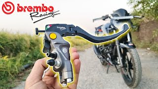 Brembo RCS19 Clutch amp Break Lever installation  Apache RTR 160 4v [upl. by Vinita]