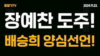 속보 장예찬 양심선언 글 내렸다 도망 이유는 이준석과 나눈 충격 대화 배승희 결단한 듯 논개정신 발휘한다 한동훈 끝났다 [upl. by Alauqahs]