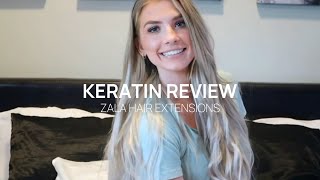 My honest review on Keratin Hair Extensions  Zala Hair Extensions [upl. by Sardella]