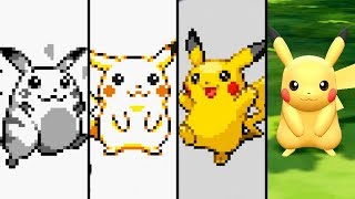 Evolution of Pikachu in Pokemon Games 19962019 [upl. by Platto]