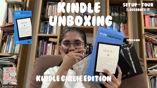 I got a kindle paperwhite 💞 Unbox my new kindle with me 💌 Set up Tour Decorate it with me [upl. by Marten]