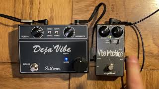 Uni Vibe Shootout DryBell Vibe Machine vs Fulltone Deja Vibe MDV 1 [upl. by Laitselec]